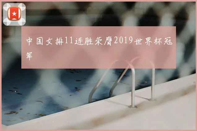 中国女排11连胜荣膺2019世界杯冠军