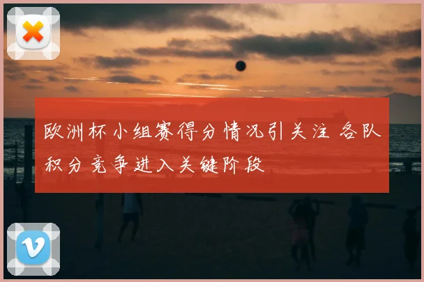 欧洲杯小组赛得分情况引关注 各队积分竞争进入关键阶段