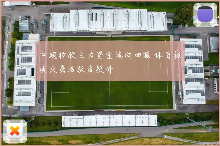 中超控股主力资金流向回暖 体育板块交易活跃度提升